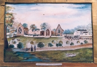Roscommon Abbey 1812. Building on right maybe Abbeytown Inn.